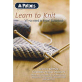 Book 1249 - Patons Learn To Knit Book - Casz's Country Craft's