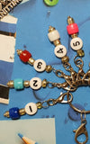 Handmade 0 to 9 Numbered Stitch Marker Set With Progress Keeper