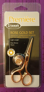 Triumph Gold Rose Scissors Crochet & Knitting Notion - Casz's Country Craft's 