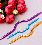 3 pc Aluminium Chromatic Coloured Cable Knitting Needle Holder Set AU Stock - Casz's Country Craft's 