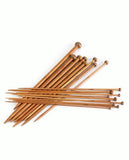 35 cm Long Single Pointed Bamboo Knitting Needle Set - Casz's Country Craft's 