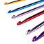 12 Piece Chromatic Coloured Aluminum Crochet Hook Set AU Stock - Casz's Country Craft's 