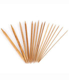 Bamboo 20 cm Long Double Pointed DPNs Knitting Needles Assorted Sizes - Casz's Country Craft's 