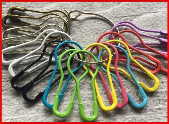 Handmade 12 Piece  Colourful Stitch Marker Set Crochet Or Knitting - Casz's Country Craft's 