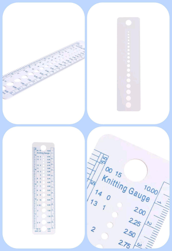 Single Pack - Knitting Gauge Ruler - Casz's Country Craft's 