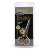 Triumph Rose Gold Stork Embroidery Thimble And Scissor Gift Set - Casz's Country Craft's 