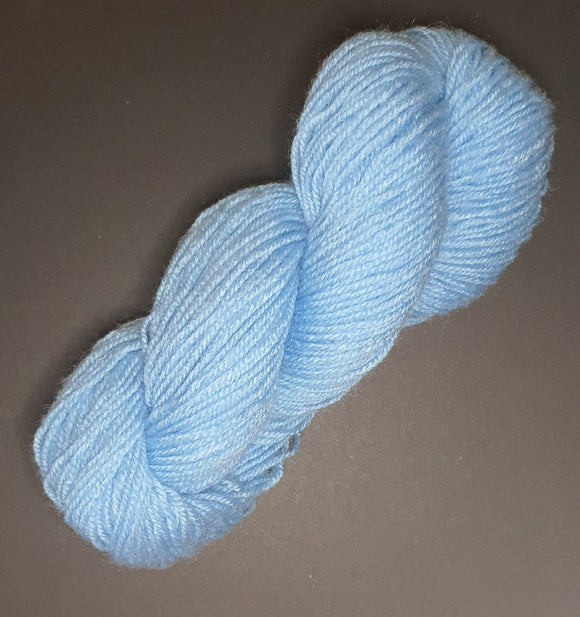 Wool, Yarn Hand Dyed Australian Merino 8 Ply, Colour Blur Sky - Casz's Country Craft's 