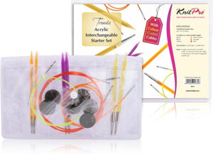 Knit Pro KP50616 Trendz Starter Set Acrylic Interchangeable Knitting Needle Set - Casz's Country Craft's 