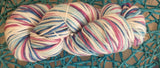 Variegated Wool Yarn Hand Dyed Colour BUbble Gum Variegated 8 Ply Australian Merino Yarn - Casz's Country Craft's 