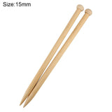 2 Piece Bamboo Large Single Point Knitting Needle Set - Casz's Country Craft's 