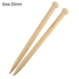 2 Piece Bamboo Large Single Point Knitting Needle Set - Casz's Country Craft's 