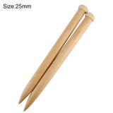 2 Piece Bamboo Large Single Point Knitting Needle Set - Casz's Country Craft's 