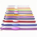 12 Piece Chromatic Coloured Aluminum Crochet Hook Set AU Stock - Casz's Country Craft's 